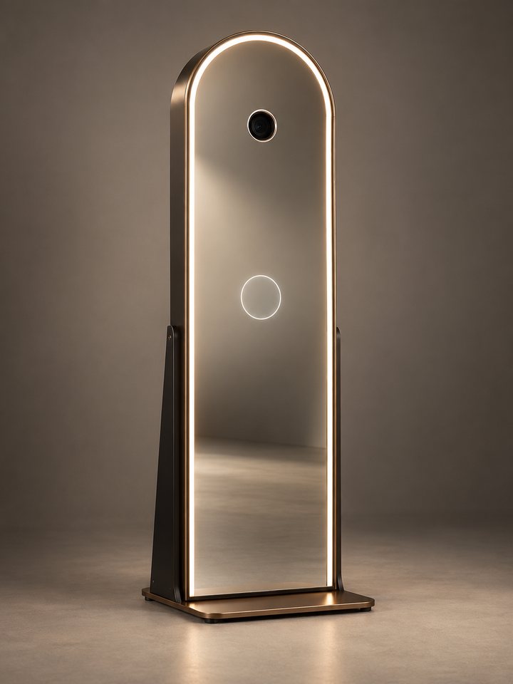Visuel provisoire de démonstration : emplacement du miroir photobooth