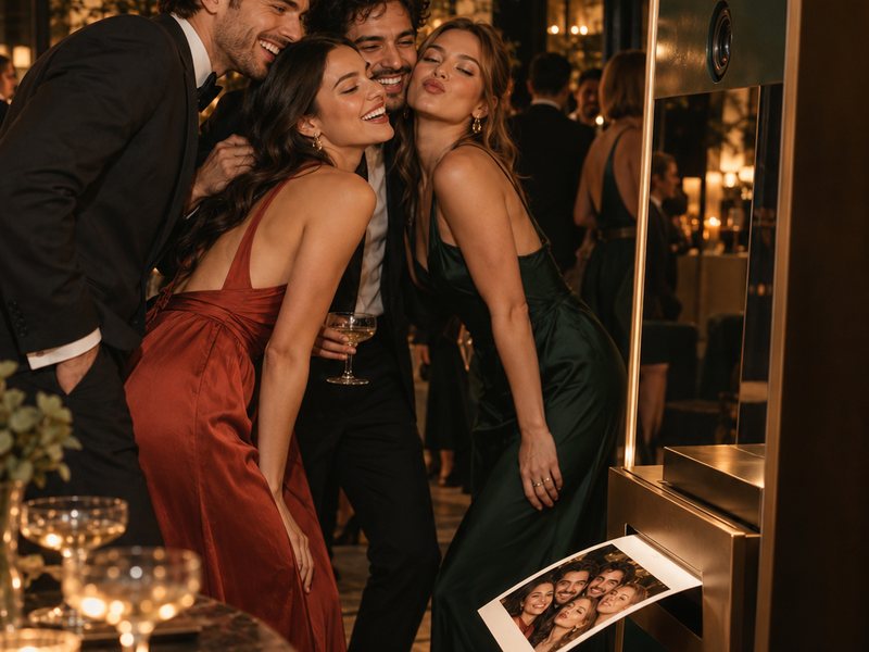 Visuel provisoire de démonstration : usage du miroir photobooth